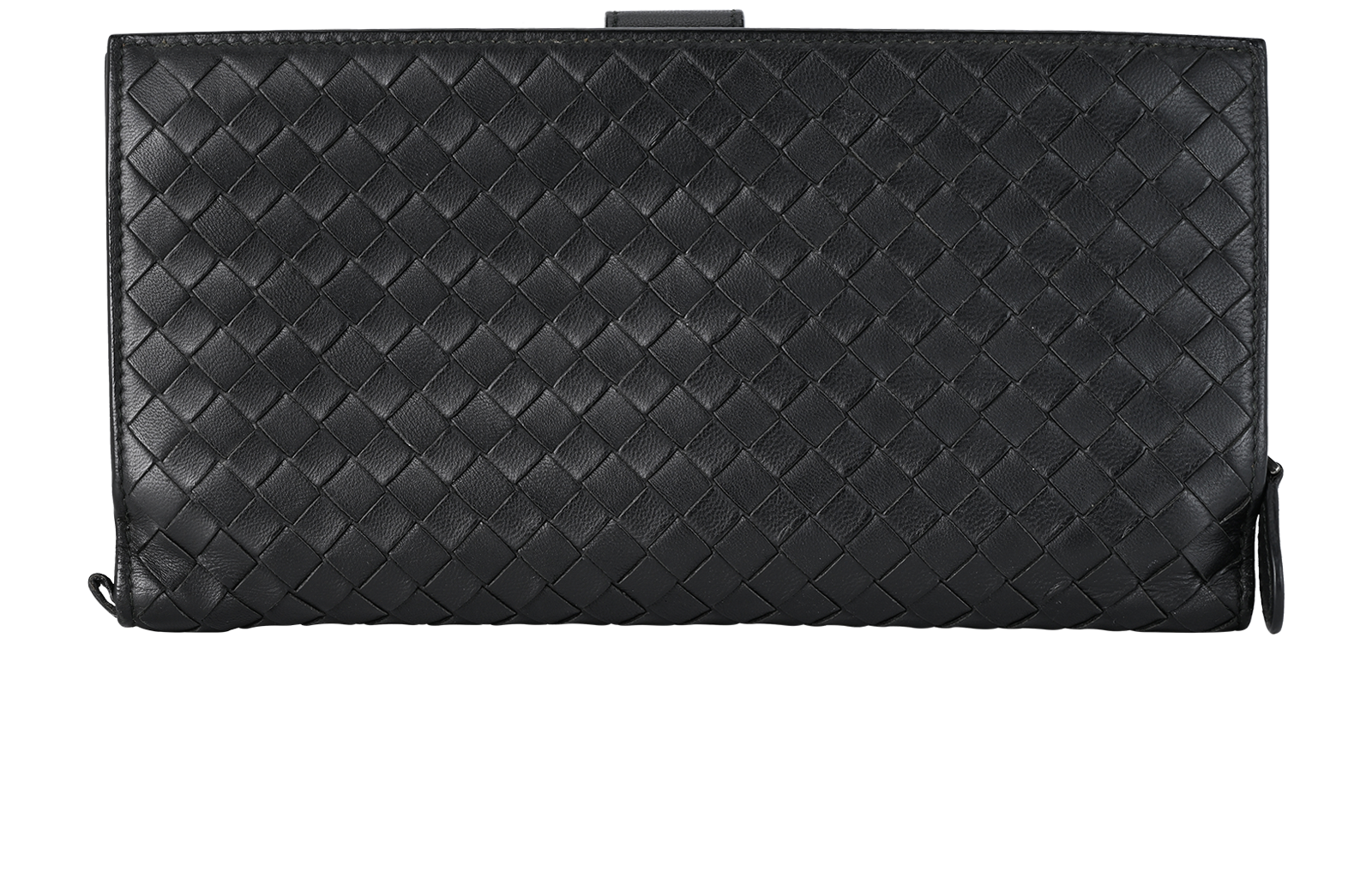 Bottega Veneta Intrecciato Long Wallet, &pound;150, Accessories, Black, Leather, Back view